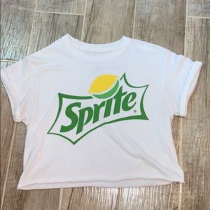 Sprite crop top